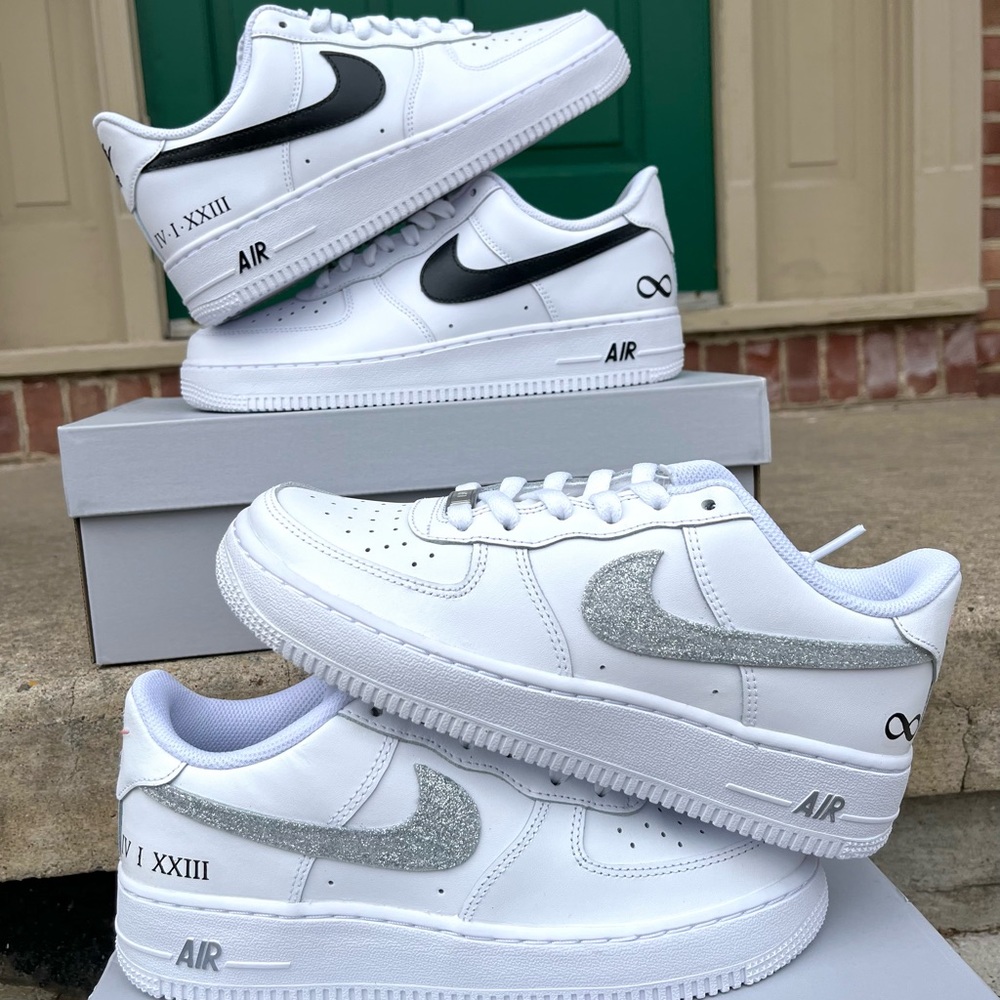 Custom Painted “WEDDING” Nike Air Force 1s